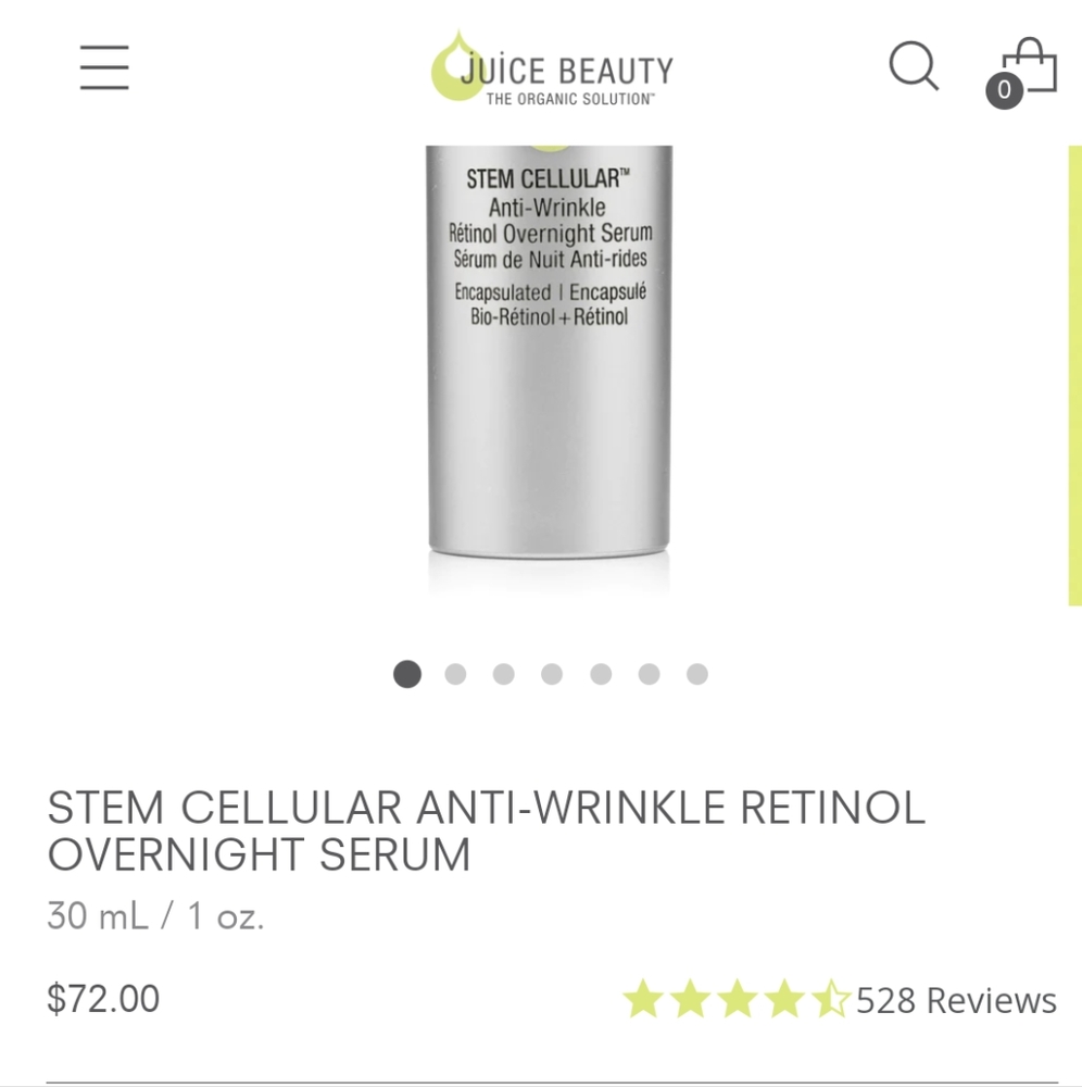 Juice Beauty overnight retinol serum
